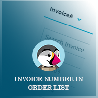 Prestashop Invoice Number in Order List Module