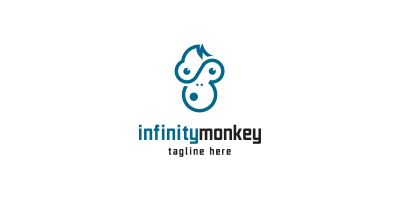 Infinity Monkey Logo Template
