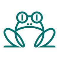 Modern Frog logo template 