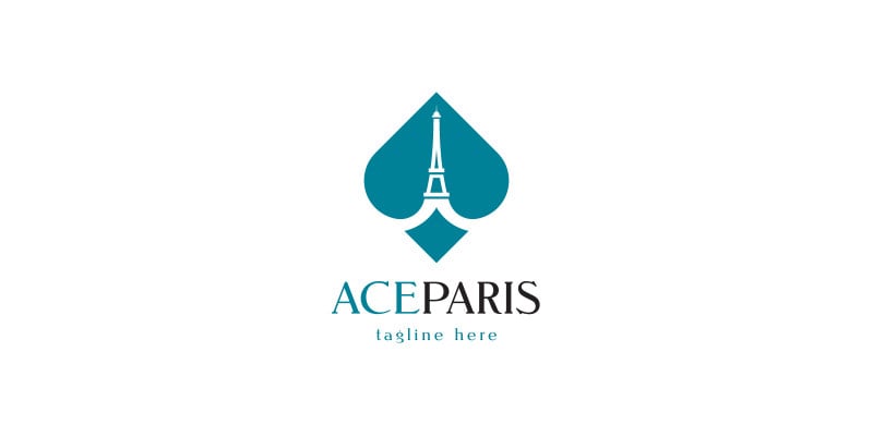 Modern Ace Paris Logo Template