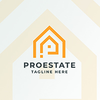 Professional Real Estate Letter P Logo