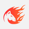 Fire Horse Animal Logo