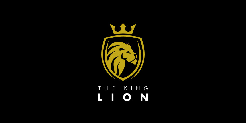 Lion King Shield Logo Template