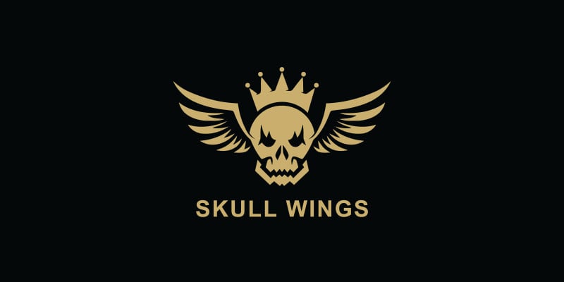 Skull Wings Logo