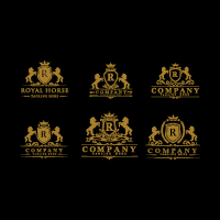 Set Badges Royal Horse Logo