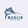 Marlin Fish Logos