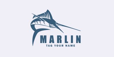 Marlin Fish Logos