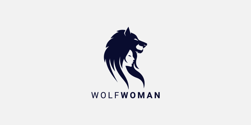 Wolf Woman Logo Design