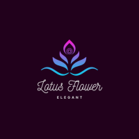 Gradient Lotus Flower Logo