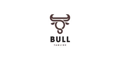 Modern and Stylish Bull Logo Template
