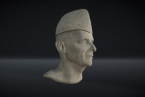 Muhammad Ali Jinnah Marble Statue 3D Model Screenshot 1