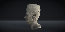 Muhammad Ali Jinnah Marble Statue 3D Model Screenshot 7
