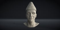 Muhammad Ali Jinnah Marble Statue 3D Model Screenshot 9