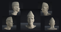 Muhammad Ali Jinnah Marble Statue 3D Model Screenshot 11