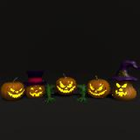 Halloween Pack 5 in 1 3D Model