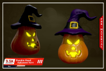 Halloween Pack 5 in 1 3D Model Screenshot 1