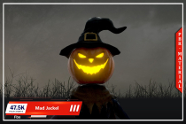 Scary Pumpkin Scarecrow 3D Model Screenshot 1