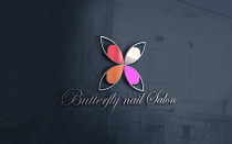 Butterfly Nail Salon Colorful Logo Screenshot 3