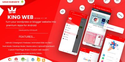 Kingweb - Complete Android WebView Template