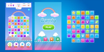 Candy Match Game Asset And UI