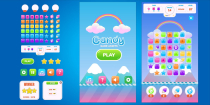 Candy Match Game Asset And UI Screenshot 1