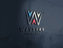 Letter W - Wavorry Logo Screenshot 2