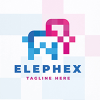 Elephant Pixel Logo