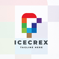 Pixel Ice Cream Logo