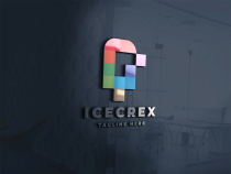 Pixel Ice Cream Logo Screenshot 2