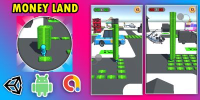 Money Land 3D Game Unity Source Code