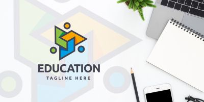 Pro Education Logo Template