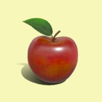 Realistic Apple 3D Object