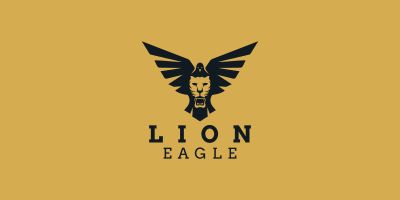 Lion Eagle Powerful Logo
