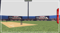 Low-poly Cricket Stadium 3D Object Screenshot 1