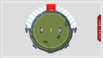 Low-poly Cricket Stadium 3D Object Screenshot 4