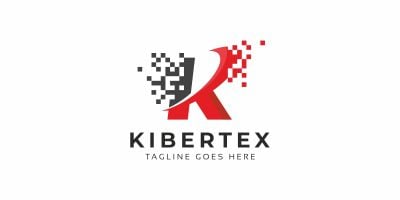 K Letter Digital Logo
