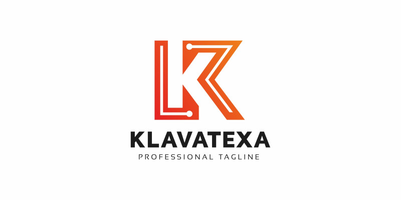 Klavatexa K Letter Logo