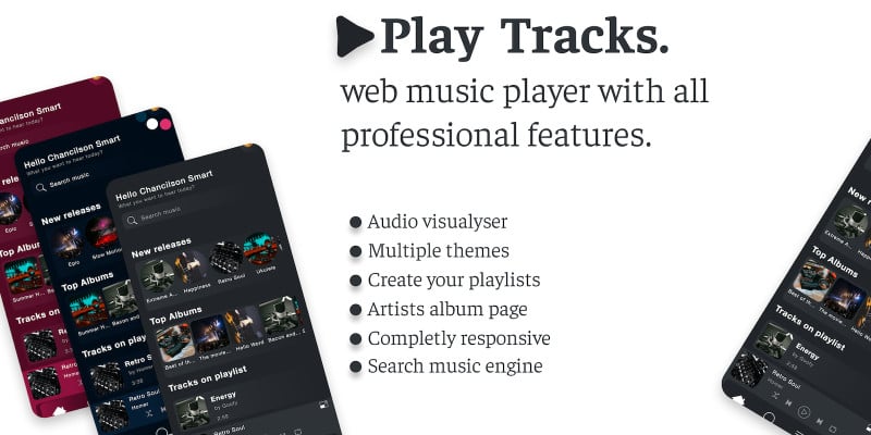 Play Tracks - PHP Web Music Player