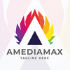 Amedia Max Letter A Logo