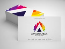 Amedia Max Letter A Logo Screenshot 1