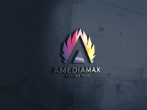 Amedia Max Letter A Logo Screenshot 2