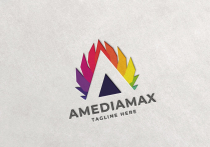 Amedia Max Letter A Logo Screenshot 3