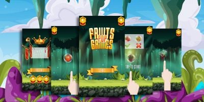 Fruits Games Pop - Buildbox Template