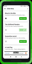 Crime Story Template Offline - Flutter full source Screenshot 2