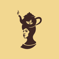 African  Young Woman Logo 