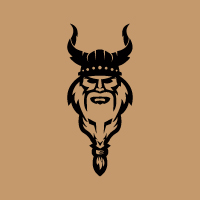 Viking Helmet Vector Logo Template