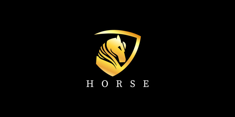 Horse Security Vector Logo