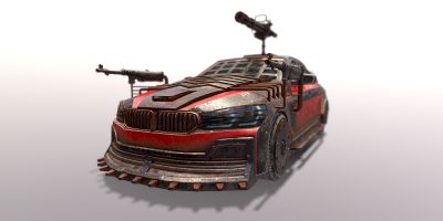 Bad Car Brigadier - Armored Car 3D Object