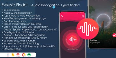 Music Finder Audio Recognition - Android App