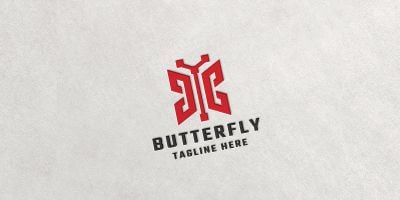 Digital Butterfly  Logo
